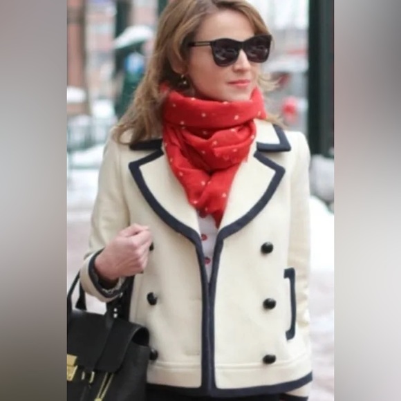 NWT J.Crew Women's Wool Peacoat. - Picture 4 of 14